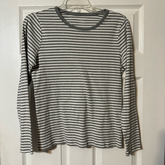 Lands' End Tops - Lands End Shaped Fit Striped Tee